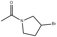 1-(3-BroMo-pyrrolidin-1-yl)-ethanone Struktur