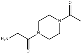 1-(4-Acetyl-piperazin-1-yl)-2-aMino-ethanone Struktur