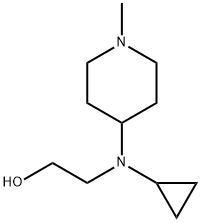 2-[Cyclopropyl-(1-Methyl-piperidin-4-yl)-aMino]-ethanol Struktur