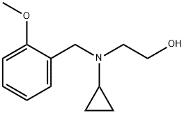 2-[Cyclopropyl-(2-Methoxy-benzyl)-aMino]-ethanol Struktur