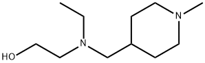 2-[Ethyl-(1-Methyl-piperidin-4-ylMethyl)-aMino]-ethanol Struktur