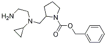 2-{[(2-AMino-ethyl)-cyclopropyl-aMino]-Methyl}-pyrrolidine-1-carboxylic acid benzyl ester Struktur