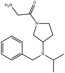 2-AMino-1-[3-(benzyl-isopropyl-aMino)-pyrrolidin-1-yl]-ethanone Struktur