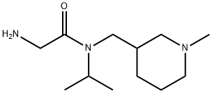 2-AMino-N-isopropyl-N-(1-Methyl-piperidin-3-ylMethyl)-acetaMide Struktur