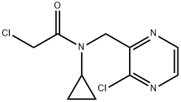 2-Chloro-N-(3-chloro-pyrazin-2-ylMethyl)-N-cyclopropyl-acetaMide Struktur