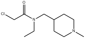 2-Chloro-N-ethyl-N-(1-Methyl-piperidin-4-ylMethyl)-acetaMide Struktur