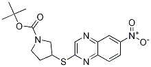 3-(6-Nitro-quinoxalin-2-ylsulfanyl)
-pyrrolidine-1-carboxylic acid tert
-butyl ester Struktur