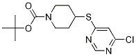 4-(6-Chloro-pyriMidin-4-ylsulfanyl)
-piperidine-1-carboxylic acid tert-
butyl ester Struktur