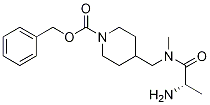 4-{[((S)-2-AMino-propionyl)-Methyl-aMino]-Methyl}-piperidine-1-carboxylic acid benzyl ester Struktur