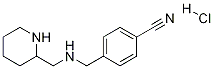 4-{[(Piperidin-2-ylMethyl)-aMino]-Methyl}-benzonitrile hydrochloride Struktur