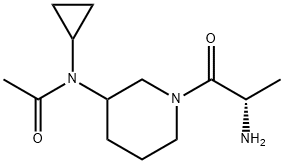 N-[1-((S)-2-AMino-propionyl)-piperidin-3-yl]-N-cyclopropyl-acetaMide Struktur