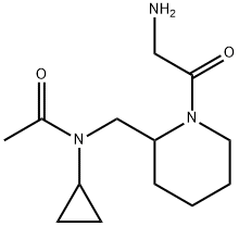 N-[1-(2-AMino-acetyl)-piperidin-2-ylMethyl]-N-cyclopropyl-acetaMide Struktur