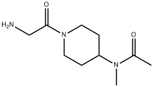 N-[1-(2-AMino-acetyl)-piperidin-4-yl]-N-Methyl-acetaMide Struktur