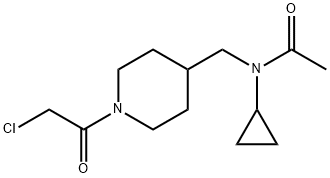 N-[1-(2-Chloro-acetyl)-piperidin-4-ylMethyl]-N-cyclopropyl-acetaMide Struktur