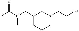 N-[1-(2-Hydroxy-ethyl)-piperidin-3-ylMethyl]-N-Methyl-acetaMide Struktur