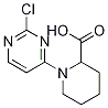 1-(2-Chloro-pyrimidin-4-yl)-piperidine-2-carboxylic acid Struktur