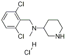 (2,6-Dichloro-benzyl)-methyl-piperidin-3-yl-amine hydrochloride Struktur