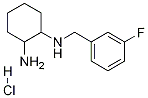 N-(3-Fluoro-benzyl)-cyclohexane-1,2-diamine hydrochloride Struktur