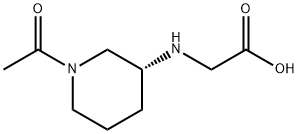 ((R)-1-Acetyl-piperidin-3-ylaMino)-acetic acid Struktur