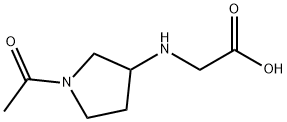 (1-Acetyl-pyrrolidin-3-ylaMino)-acetic acid Struktur