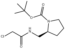 (S)-2-[(2-Chloro-acetylaMino)-Methyl]-pyrrolidine-1-carboxylic acid tert-butyl ester Struktur