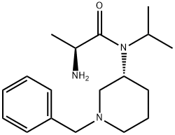 (S)-2-AMino-N-((R)-1-benzyl-piperidin-3-yl)-N-isopropyl-propionaMide Struktur