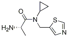 (S)-2-AMino-N-cyclopropyl-N-thiazol-5-ylMethyl-propionaMide Struktur