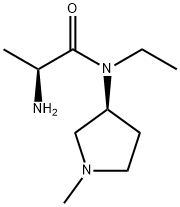 (S)-2-AMino-N-ethyl-N-((S)-1-Methyl-pyrrolidin-3-yl)-propionaMide Struktur