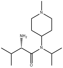 (S)-2-AMino-N-isopropyl-3-Methyl-N-(1-Methyl-piperidin-4-yl)-butyraMide Struktur