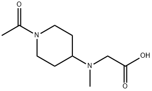 [(1-Acetyl-piperidin-4-yl)-Methyl-aMino]-acetic acid Struktur