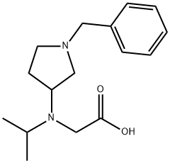 [(1-Benzyl-pyrrolidin-3-yl)-isopropyl-aMino]-acetic acid Struktur