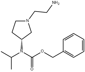 [(R)-1-(2-AMino-ethyl)-pyrrolidin-3-yl]-isopropyl-carbaMic acid benzyl ester Struktur