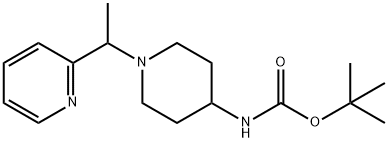 [1-(1-Pyridin-2-yl-ethyl)-piperidin-4-yl]-carbaMic acid tert-butyl ester Struktur