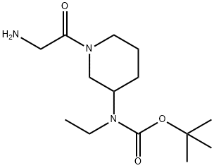 [1-(2-AMino-acetyl)-piperidin-3-yl]-ethyl-carbaMic acid tert-butyl ester Struktur