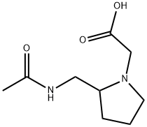 [2-(AcetylaMino-Methyl)-pyrrolidin-1-yl]-acetic acid Struktur