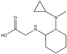 [2-(Cyclopropyl-Methyl-aMino)-cyclohexylaMino]-acetic acid Struktur