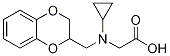 [Cyclopropyl-(2,3-dihydro-benzo[1,4]dioxin-2-ylMethyl)-aMino]-acetic acid Struktur