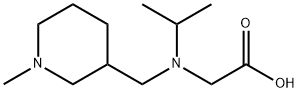 [Isopropyl-(1-Methyl-piperidin-3-ylMethyl)-aMino]-acetic acid Struktur