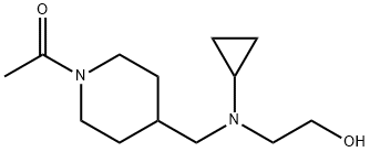 1-(4-{[Cyclopropyl-(2-hydroxy-ethyl)-aMino]-Methyl}-piperidin-1-yl)-ethanone Struktur