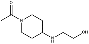 1-[4-(2-Hydroxy-ethylaMino)-piperidin-1-yl]-ethanone Struktur