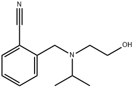 2-{[(2-Hydroxy-ethyl)-isopropyl-aMino]-Methyl}-benzonitrile Struktur