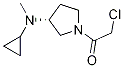 2-Chloro-1-[(R)-3-(cyclopropyl-Methyl-aMino)-pyrrolidin-1-yl]-ethanone Struktur