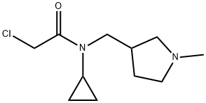 2-Chloro-N-cyclopropyl-N-(1-Methyl-pyrrolidin-3-ylMethyl)-acetaMide Struktur