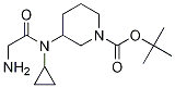 3-[(2-AMino-acetyl)-cyclopropyl-aMino]-piperidine-1-carboxylic acid tert-butyl ester Struktur