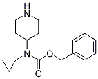 Cyclopropyl-piperidin-4-yl-carbaMic acid benzyl ester Struktur