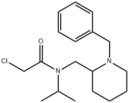 N-(1-Benzyl-piperidin-2-ylMethyl)-2-chloro-N-isopropyl-acetaMide Struktur