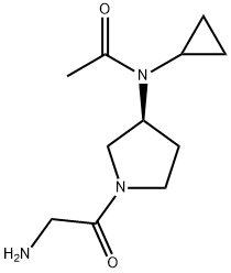 N-[(S)-1-(2-AMino-acetyl)-pyrrolidin-3-yl]-N-cyclopropyl-acetaMide Struktur