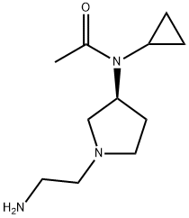 N-[(S)-1-(2-AMino-ethyl)-pyrrolidin-3-yl]-N-cyclopropyl-acetaMide Struktur