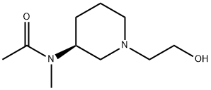 N-[(S)-1-(2-Hydroxy-ethyl)-piperidin-3-yl]-N-Methyl-acetaMide Struktur