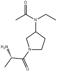 N-[1-((S)-2-AMino-propionyl)-pyrrolidin-3-yl]-N-ethyl-acetaMide Struktur